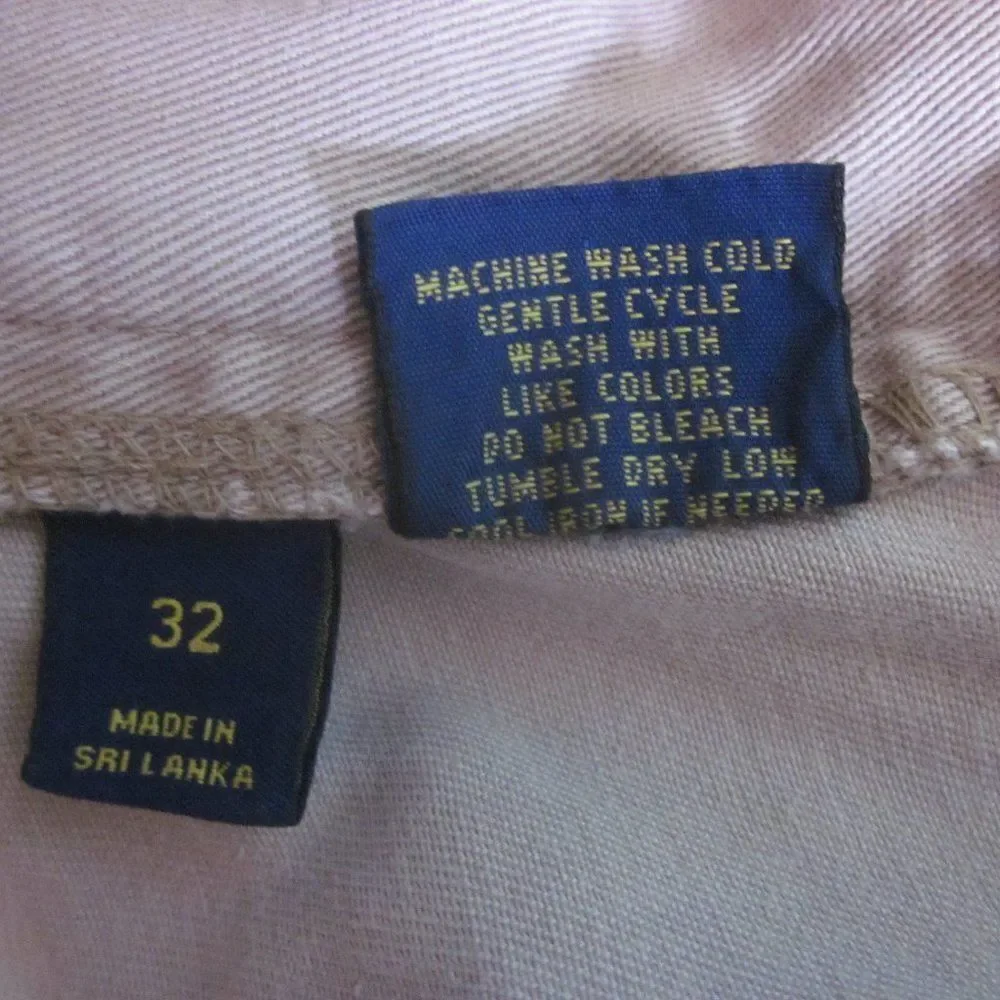 Ralph Lauren Polo Tan Cotton Shorts Size 32